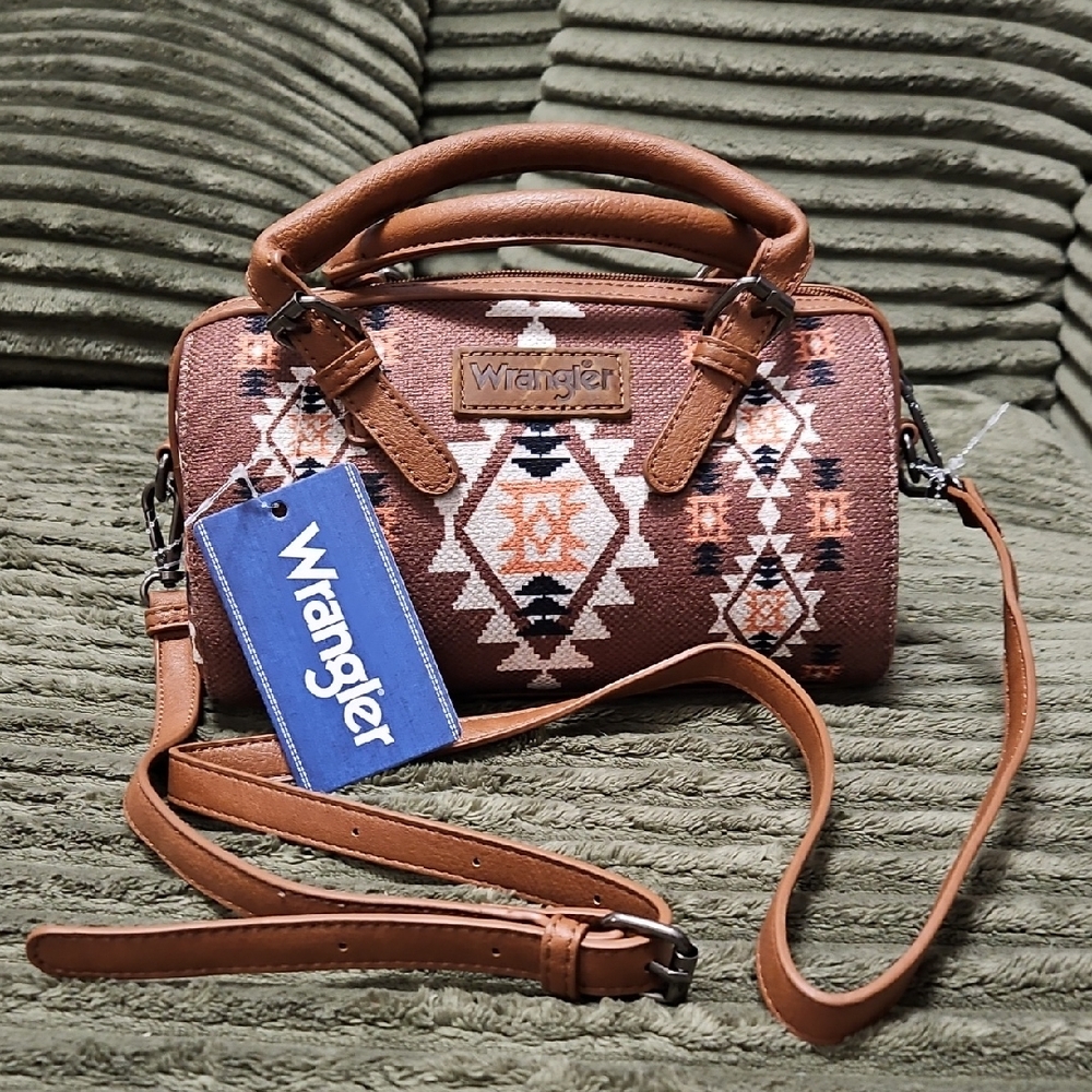 Wrangler Tan and Cream Mini Bag